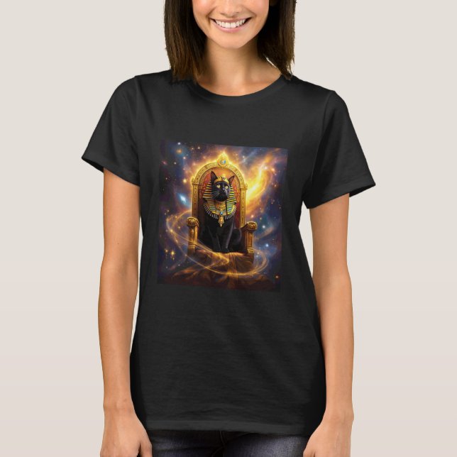 Fantasyfarao kunglig katt t shirt (Framsida)