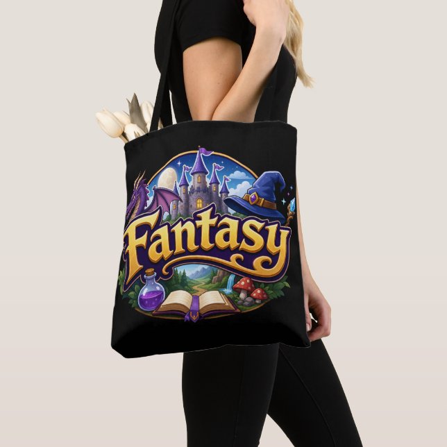 Fantasyfiktionsälskare Tygkasse (Närbild)
