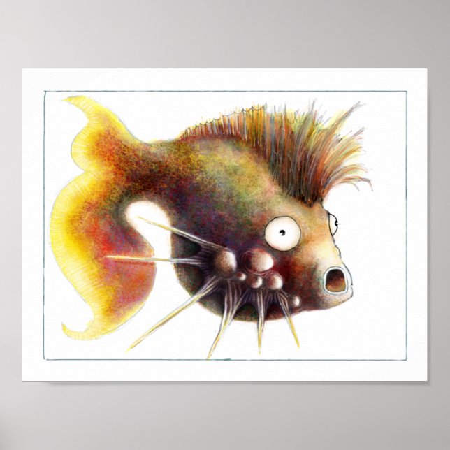 Fantasyfisk Poster: Sid Fishious Poster (Framsidan)