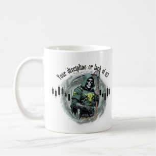 Fantasyhandelsdesign Grim Reaper motivation Kaffemugg