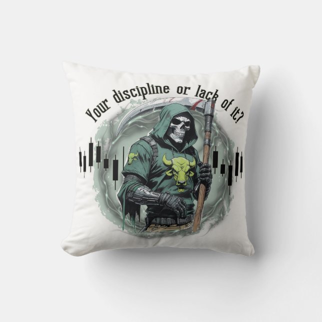 Fantasyhandelsdesign | Grim Reaper |  motivation Kudde (Framsida)