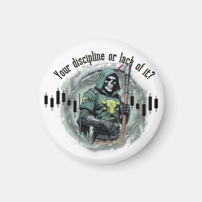 Fantasyhandelsdesign | Grim Reaper |  motivation Magnet (Framsidan)