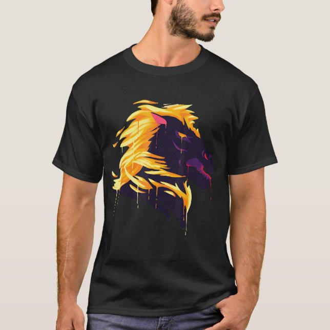 Fantasyhäst I Eld I Rollspel I Spelande I Mardröm T Shirt (Framsida)