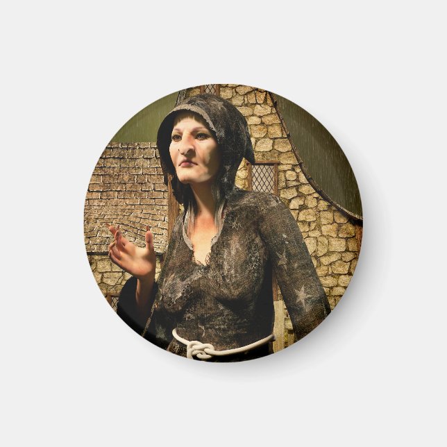 Fantasyhäxa medeltida by Halloween Magnet (Framsidan)
