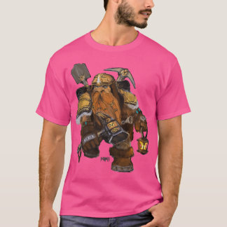 Fantasyillustration för Dwarf-gruvarbetare T Shirt