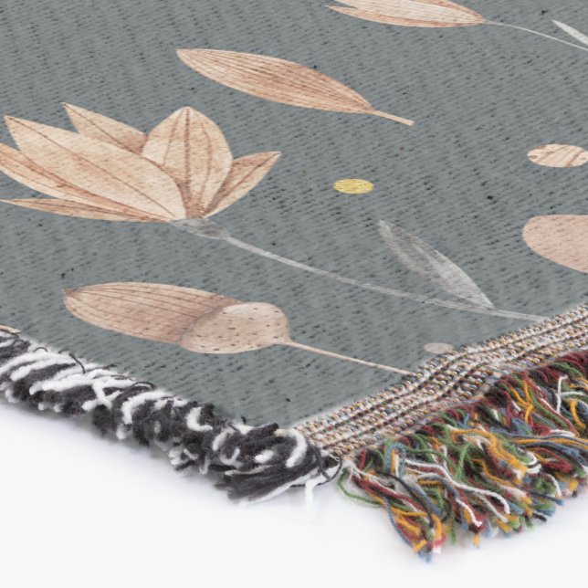 Fantasyinspirerat botaniskt inslag filt (Hörn)