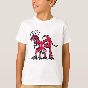 Fantasylinjärt konst draken teckning t shirt