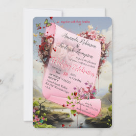 Fantasyriken för magiska scenografier inbjudningar