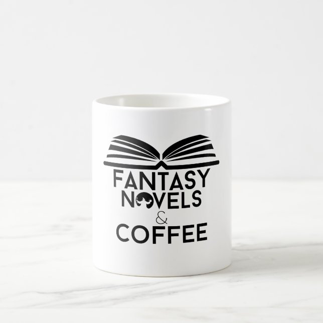 Fantasyroman och kaffe kaffemugg (Center)