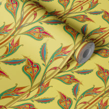 Fantasyska vindruvor av guld, rött och grönt lövs