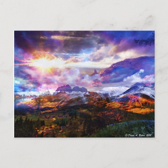 Fantasyskrapa Vykort (Framsida)