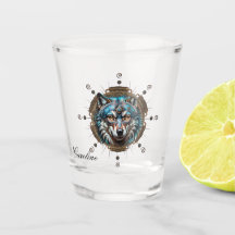 Fantasytisk steampunk varg.