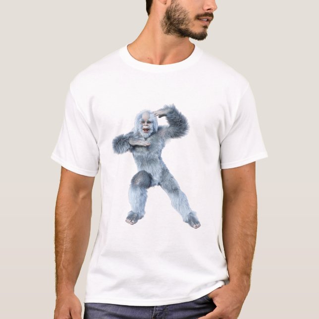 Fantasyvarelse Yeti T Shirt (Framsida)