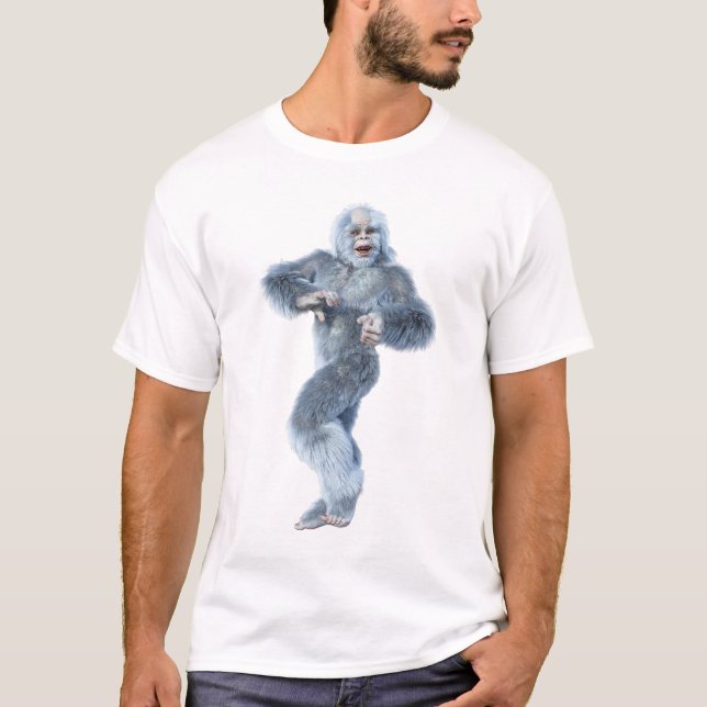 Fantasyvarelse Yeti T Shirt (Framsida)