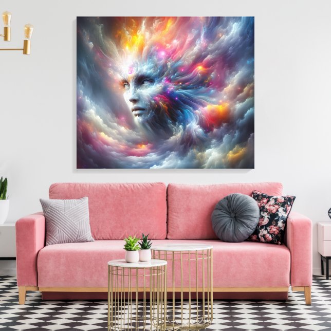 Fantasyvärld Canvastryck (Insitu (Vardagsrum))