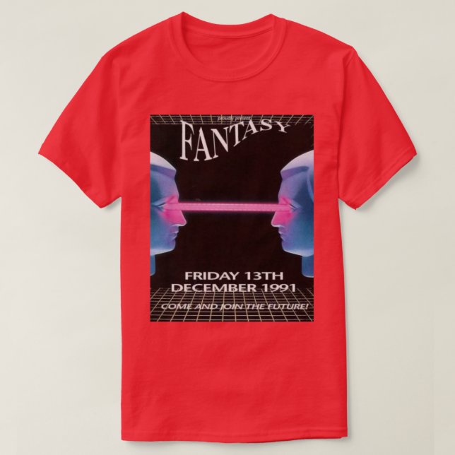 Fantazia Rave Flyer T Shirt (Design framsida)