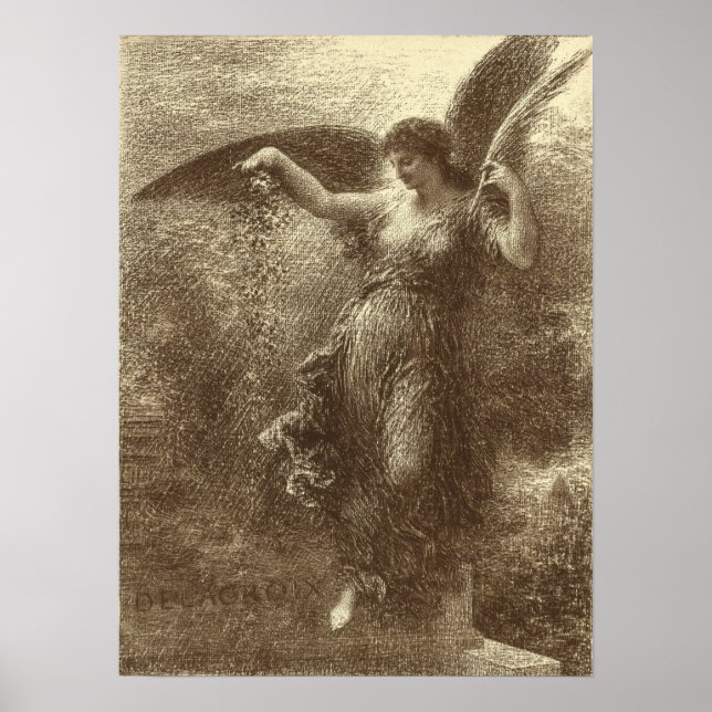 Fantin-Latour - A Eugene Delacroix Poster (Framsidan)