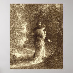 Fantin-Latour - Kärlek Poems by Brahms Poster