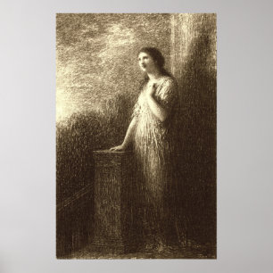 Fantin-Latour - Nattens förtröstan Poster