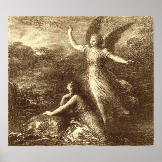 Fantin-Latour - Paradise och La Peri Poster (Framsidan)