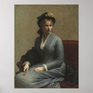 Fantin-Latour - Porträtt av fröken C. D. Poster