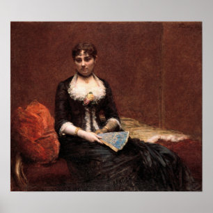 Fantin-Latour - Porträtt av Leon Maitre Poster
