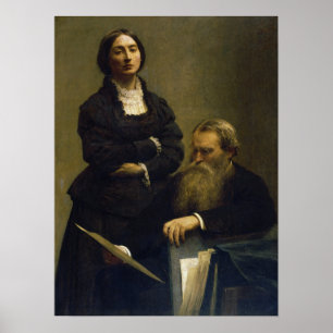 Fantin-Latour - Retrato från E Edwards Poster