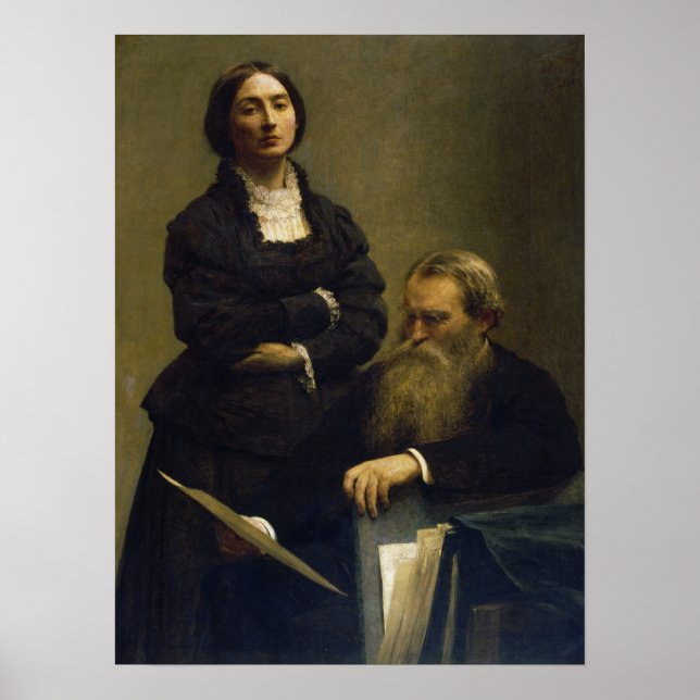 Fantin-Latour - Retrato från E Edwards Poster (Framsidan)