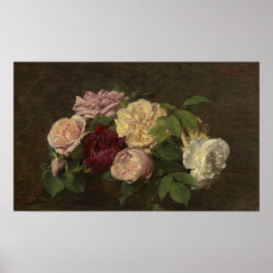 Fantin-Latour - Ro De Nice på Bord A Poster