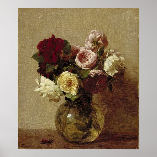 Fantin-Latour - Rosor Poster (Framsidan)