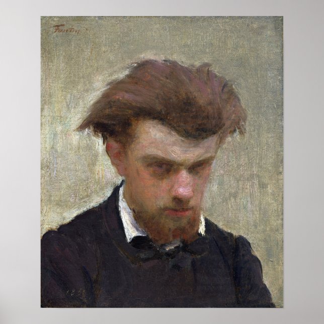 Fantin-Latour - Självporträtt Poster (Framsidan)