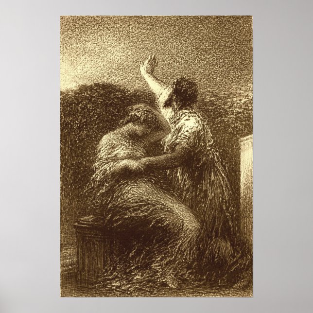 Fantin-Latour - The Mage Baltazar and Fatime Poster (Framsidan)