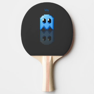 fantôme bleu nom perso fanart PacMan noir Pingisracket