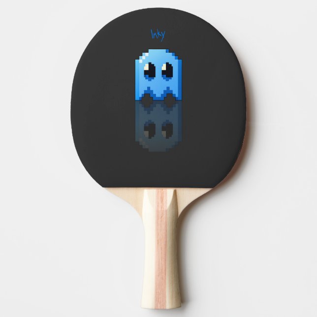 fantôme bleu nom perso fanart PacMan noir Pingisracket (Framsidan)