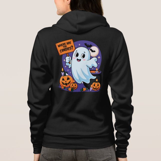 Fantôme halloween humour bonbon t shirt (Baksida)
