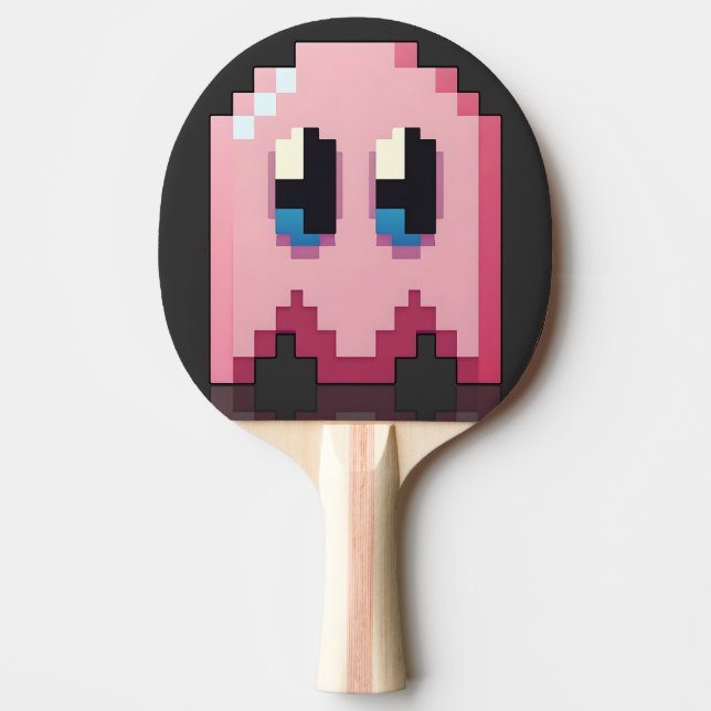 fantôme rose pixel art fanart PacMan  Pingisracket (Framsidan)