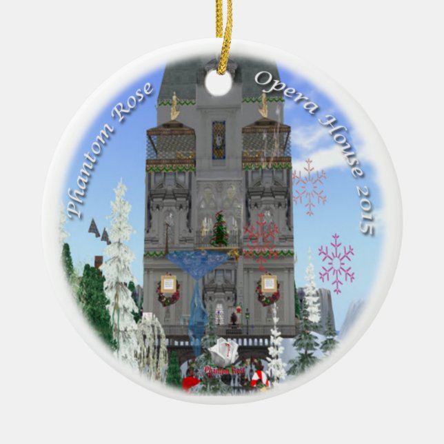 Fantomen steg prydnaden för SL 2015 Julgransprydnad Keramik (Framsidan)