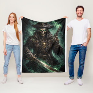Fantomskallepirat – Mörk Fantasy Reaper Fleecefilt