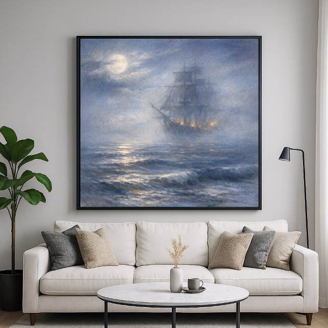 Fantomskepp - Pastell Målning Stil Konst Poster (Skapare uppladdad)