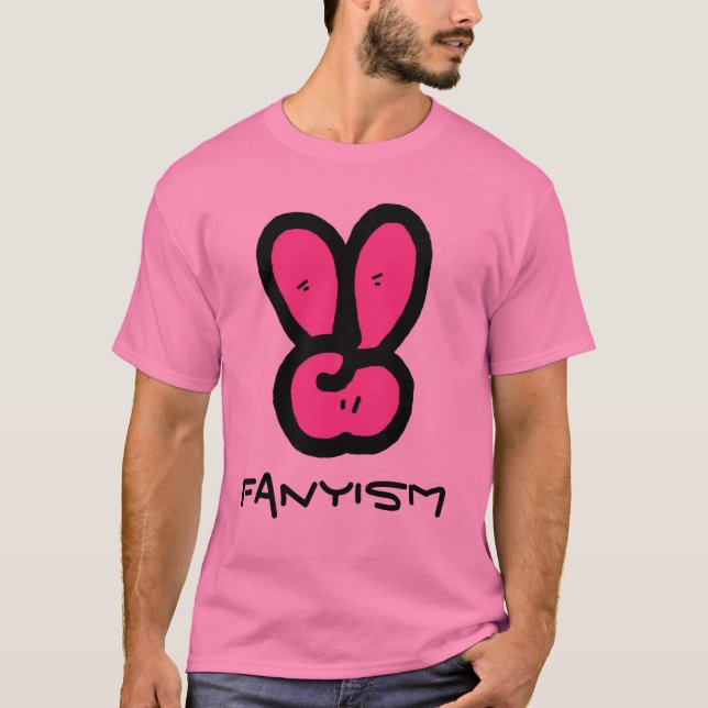 Fanyism (Tiffany) V räcker T-skjortan Tee Shirt (Framsida)