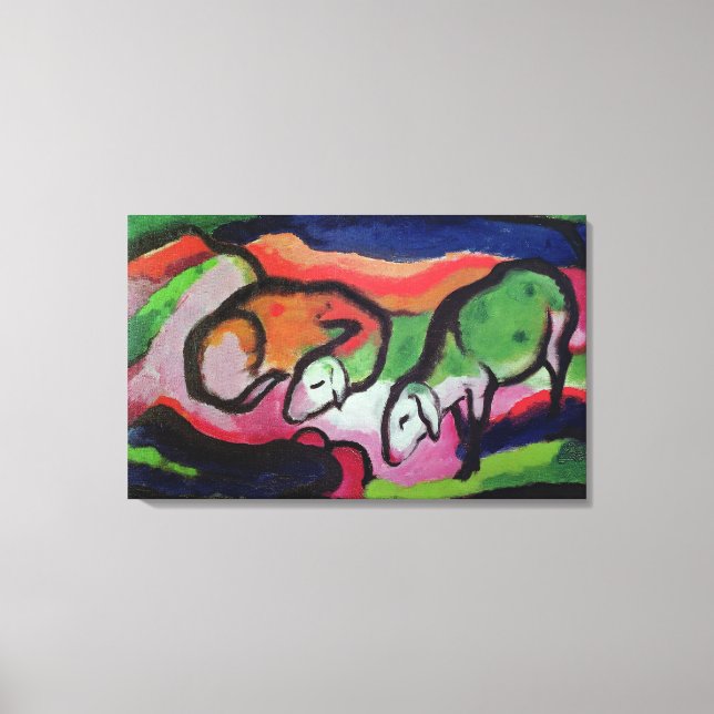 Får, 1912 canvastryck (Framsida)