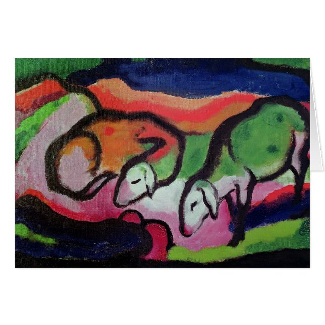 Får 1912 hälsningskort (Framsidan Horizontal)