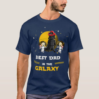 Far 2-döttrarna Best PAPPA på galaxdagen T Shirt