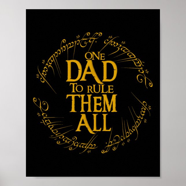 Far's Day One Pappa för att styra dem hela Far Poster (Framsidan)