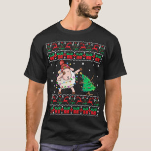 Får Äkta julsötare Dabbing Sheep Julafton El T Shirt