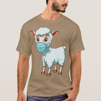 Får Ansikte Mask Funny Får och slaktmask får Lov T Shirt