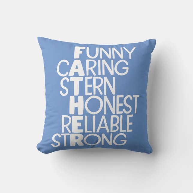 Far Attribut Crossword Art Kudde (Framsida)