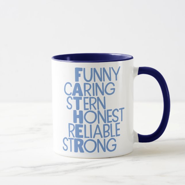 Far Attribut Crossword Art Mugg (Höger)