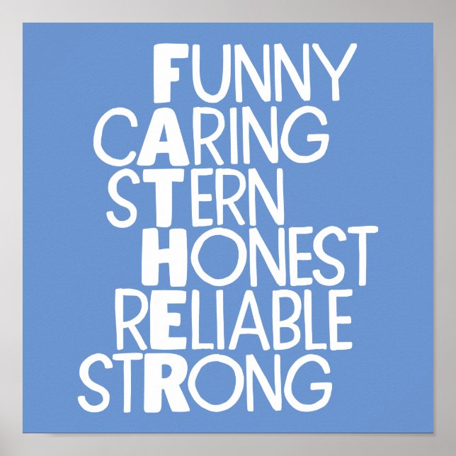 Far Attribut Crossword Art Poster (Framsidan)