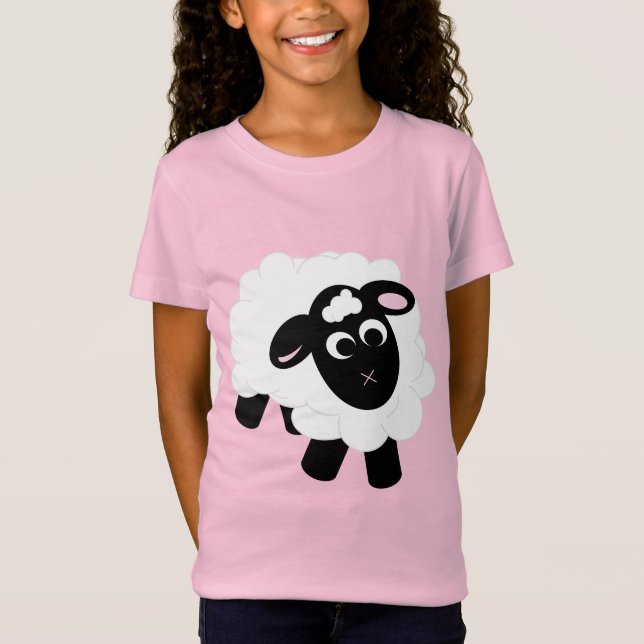 Får av akut Tecknad T Shirt (Framsida)